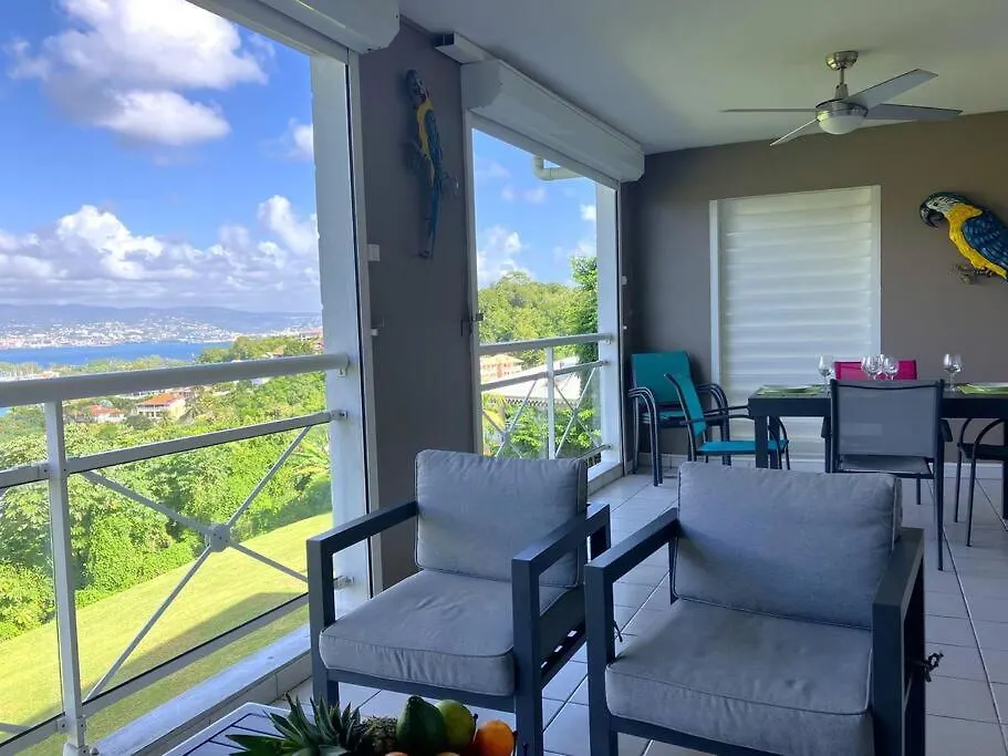 Apartament Orchidee, Spacieux & Vue Mer Les Trois-Ilets